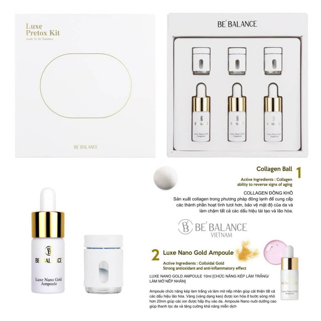 Alternative view of Set Dưỡng Da LUXE NANO GOLD AMPOULE BE BALANCE