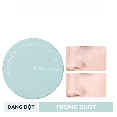 Phấn Phủ Bột Innisfree Kiềm Dầu Giữ Da Luôn Mịn Màng No-Sebum Mineral Powder 5g