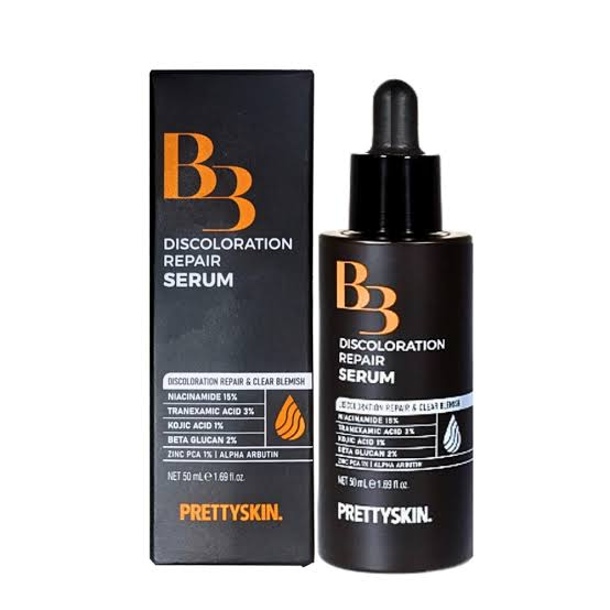 Tinh chất dưỡng trắng, mờ thâm nám PrettySkin B3 Discoloration Repair Serum bản mini size 15ml.