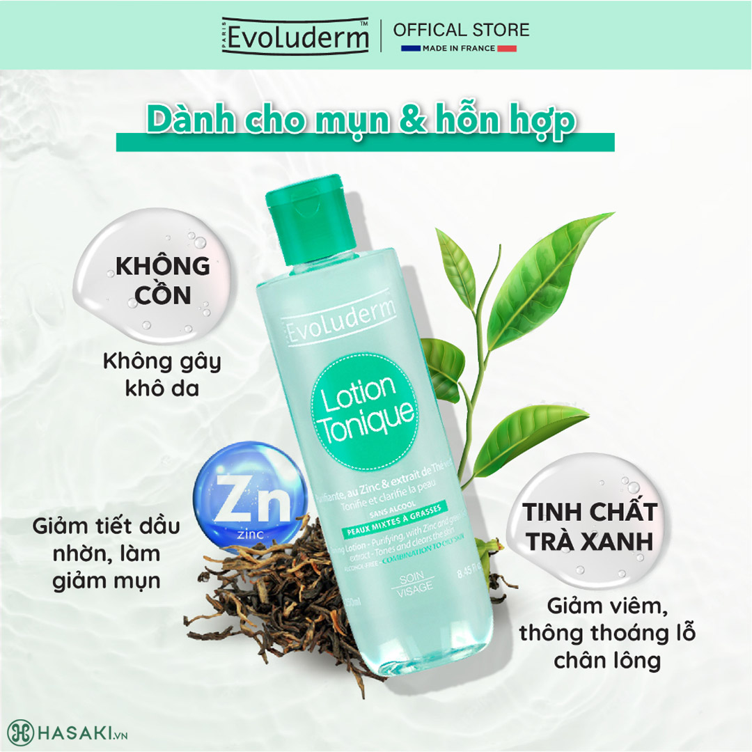 Alternative view of NƯỚC HOA HỒNG EVOLUDERM LOTION TONIQUE 250ML