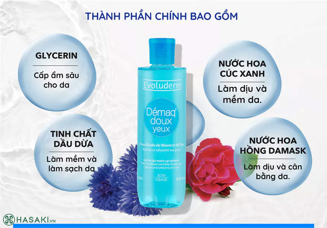 Nước Tẩy Trang Cho Mắt Evoluderm Dịu Nhẹ 250ml - Ảnh 3