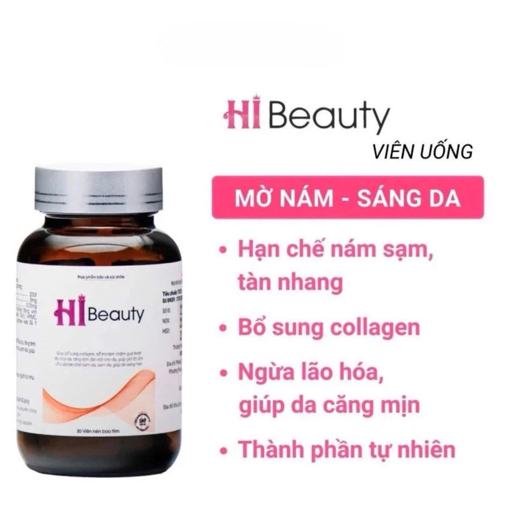 Alternative view of Viên uống Hi Beauty– Hỗ trợ trắng da, làm mờ thâm nám