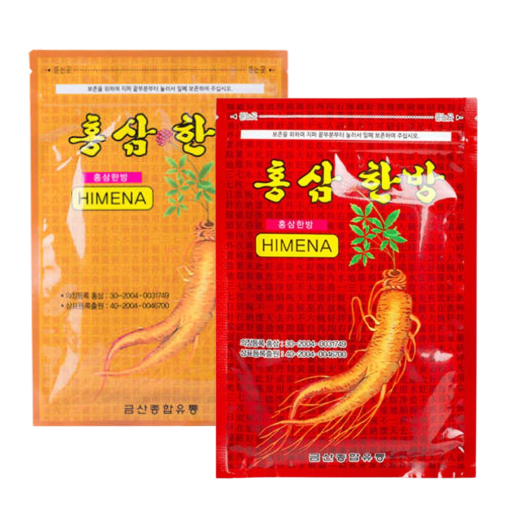 Cao Dán Hồng Sâm Himena Hàn Quốc Vàng & Đỏ – Gói 20 Miếng