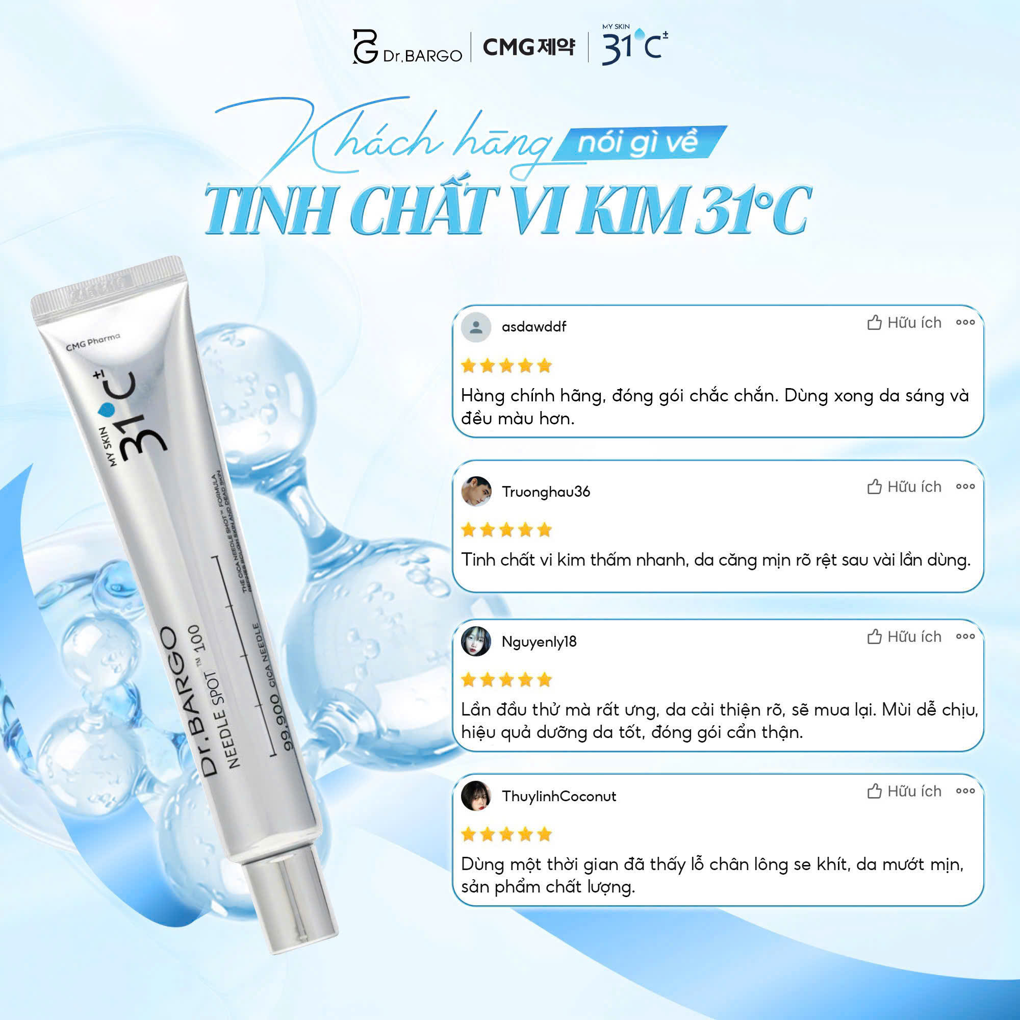 Alternative view of Tinh chất vi kim đa tầng DR.BARGO NEEDLE SPOT 100
